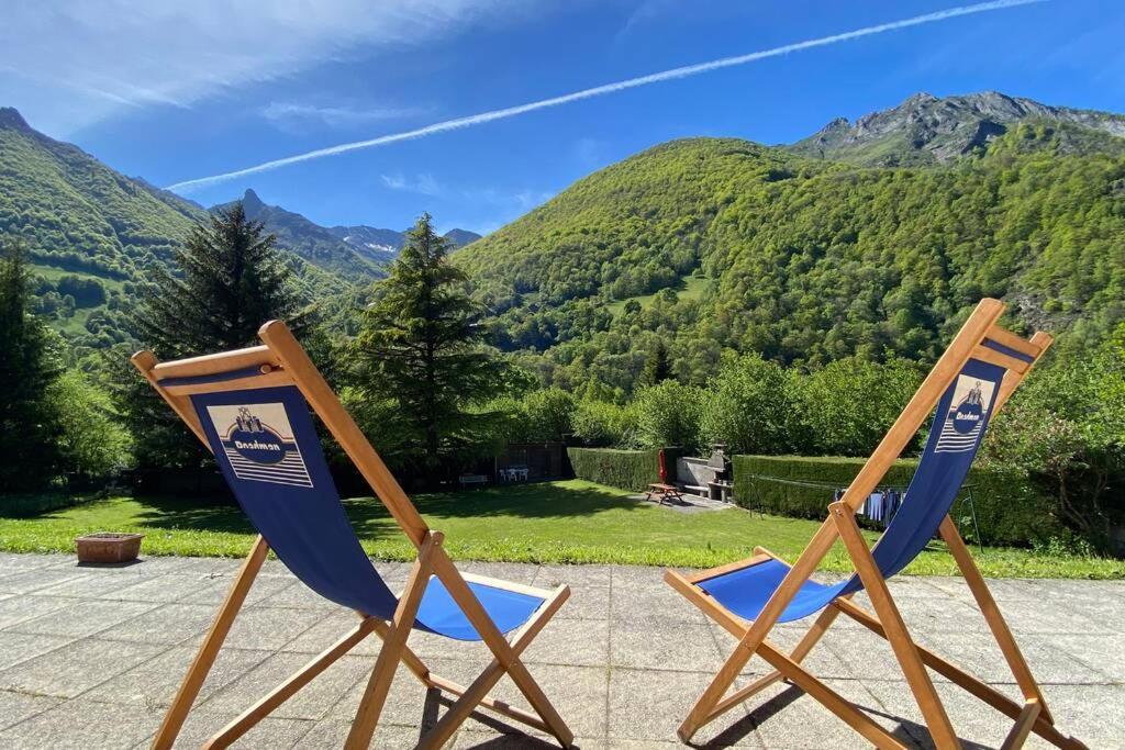 Appartamento T2 ensoleillé. Terrasse, jardin commun, vue, parking. Cauterets Esterno foto